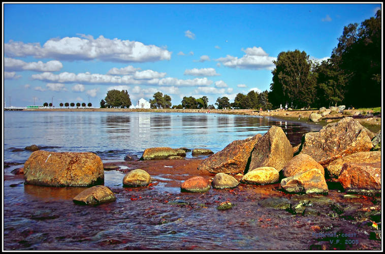 Петергоф финский залив фото