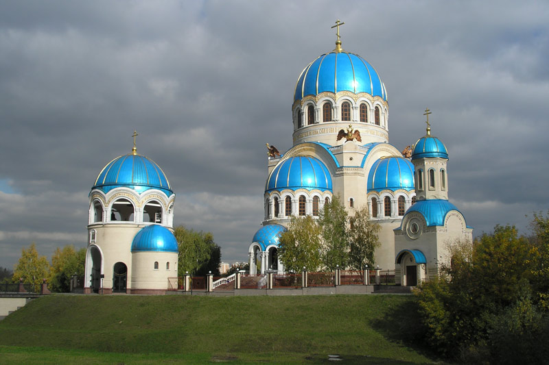 Тверь храм с синими куполами