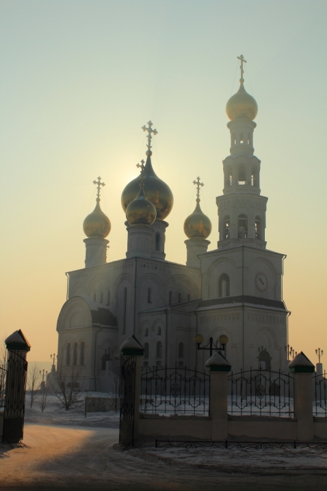 Преображенский собор и парк в Абакане