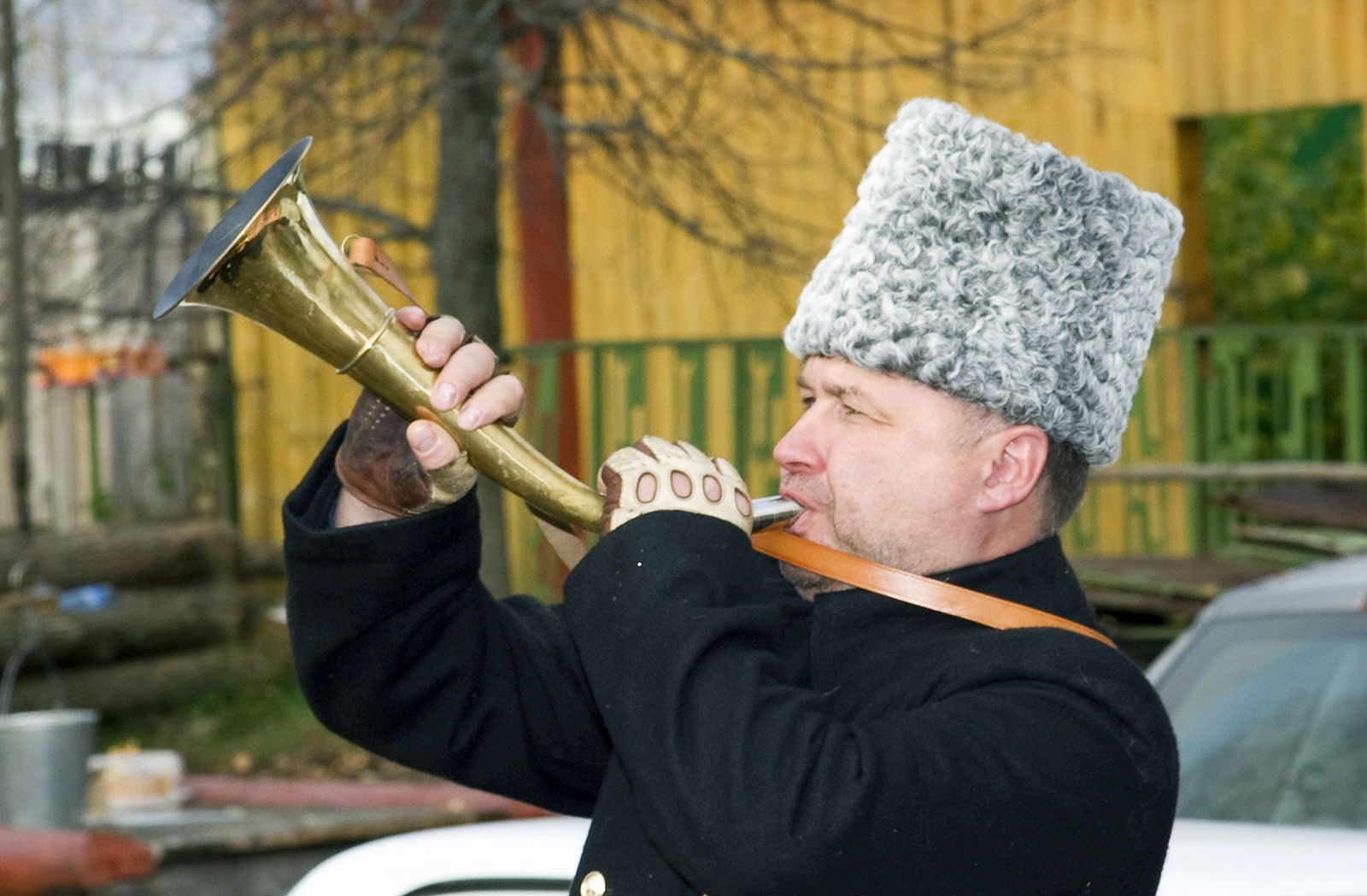 Russian hunters. Хант аталар