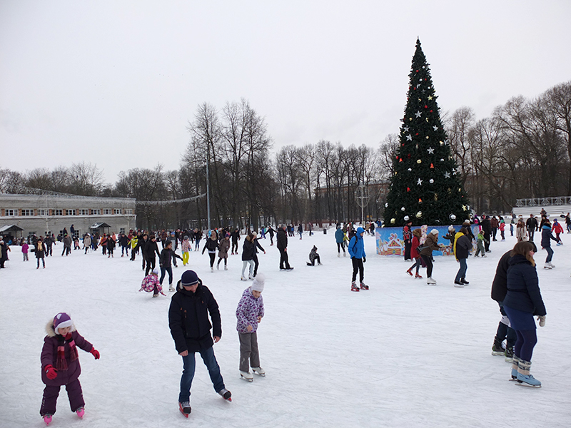 Красивый каток в питере