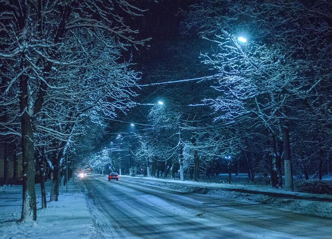 Фото Зимы Ночью В Городе