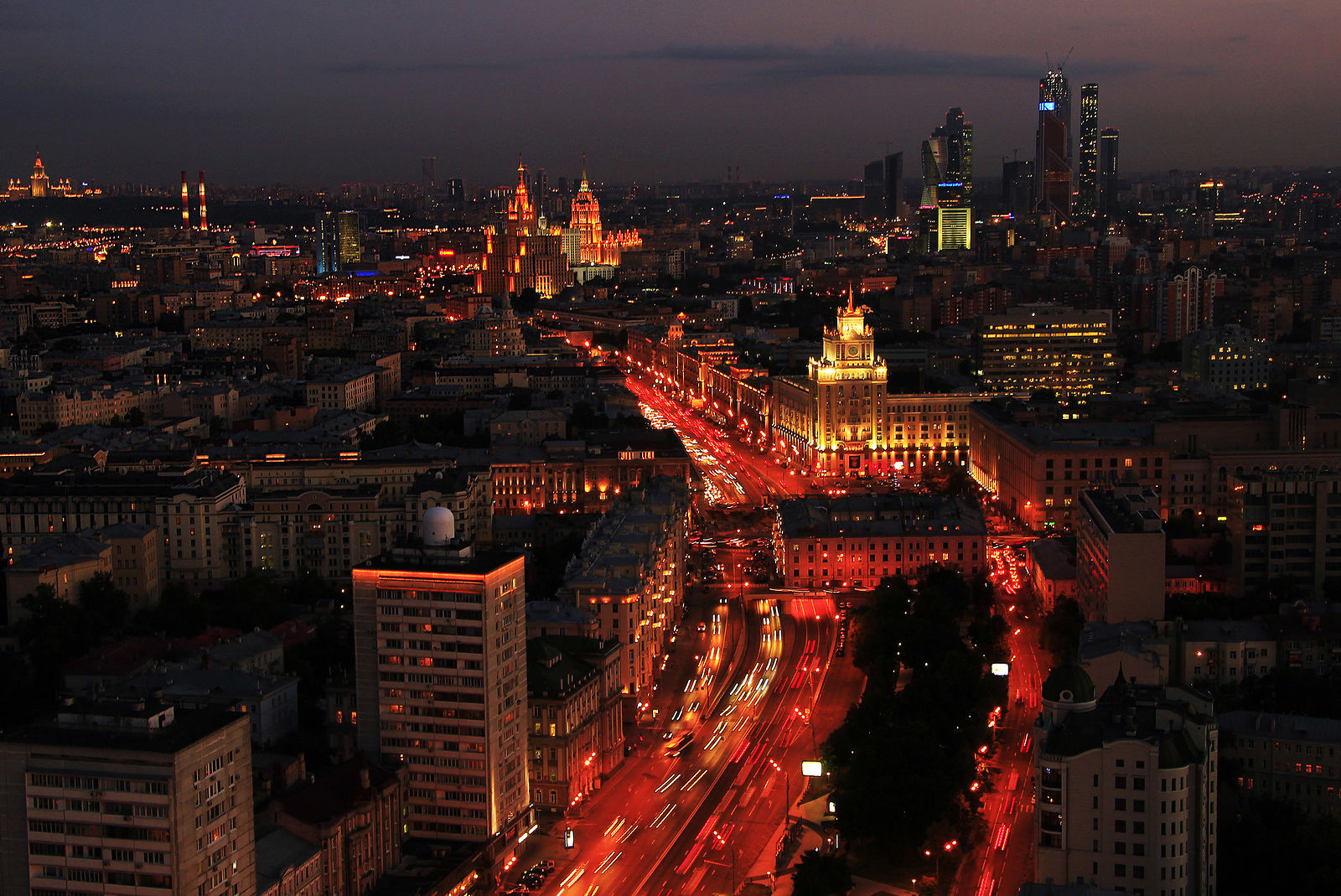 Москва вид сверху