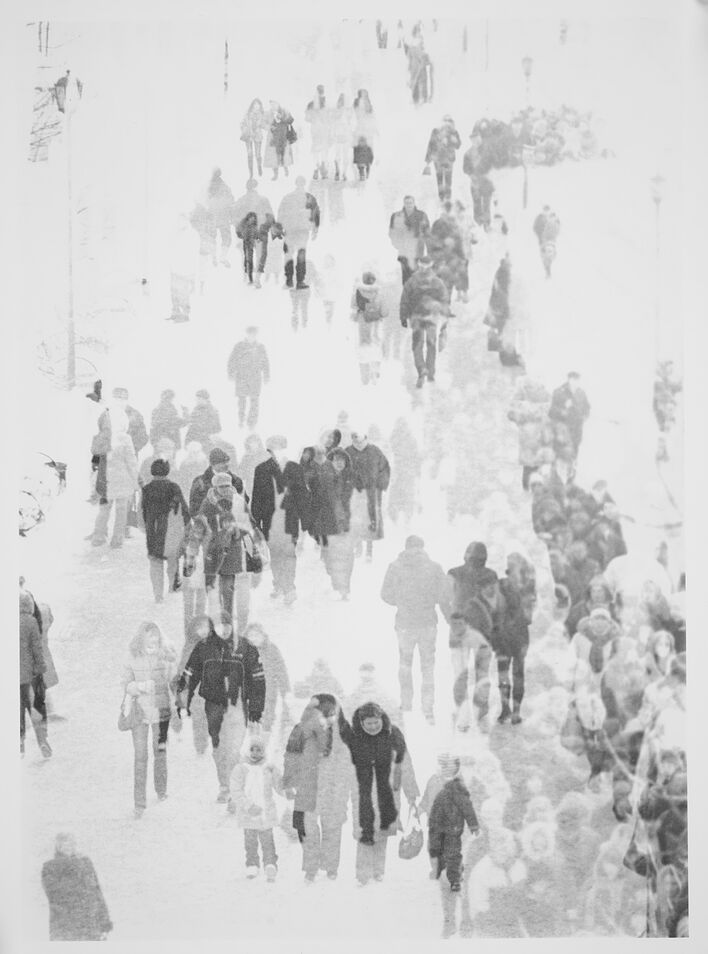 Толпа. Москва. 2005.
Предоставлено автором. © Александра Катьер
