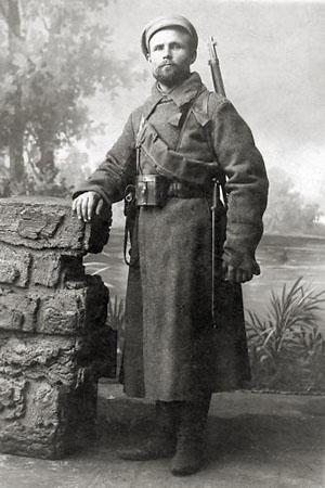Ф. Шейнис, зам. командира первого образцового батальона Уралобкома партии. 1918