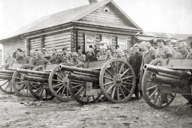 Артиллерия полка Красных орлов. 1919