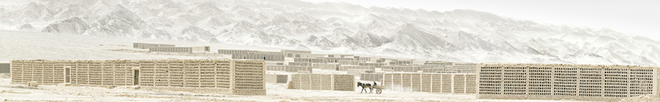 Stephen Wilkes. Grape Sheds, Turpan, China, 2008.