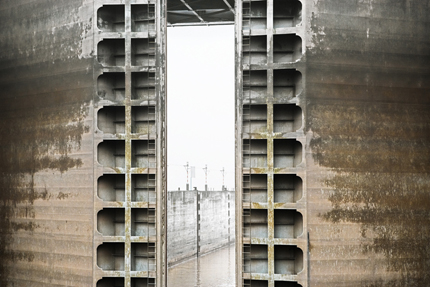 Stephen Wilkes. Three Gorges Dam Lock, Yangtze River in Sandouping, Yichang, Hubei, China, 2008