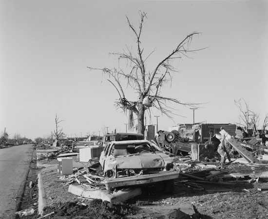 Frank Gohlke (b.1942).
Aftermath: The Wichita Falls Tornado, 4503 McNeil, looking north, April 14, 1979.
Gelatin silver print (diptych).
© 1979 Frank Gohlke