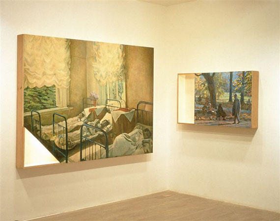 Илья и Эмилия Кабаковы. Фрагмент экспозиции четвертого зала. <br />Штедель, Франкфурт 2000