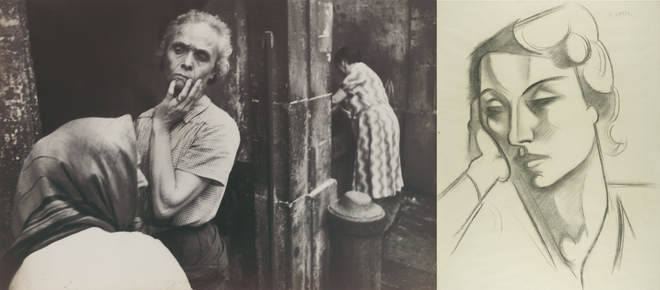 <p>(1978.1055, LEFT IMAGE):
Henri Cartier-Bresson.  Spain, 1932/33.  The Art Institute of Chicago. Julien Levy Collection, gift of Jean and Julien Levy.  © Henri Cartier-Bresson/Magnum, courtesy Fondation HCB.</p>

<p>(1933.907, RIGHT IMAGE):
André Lhote.  Study, n.d.  The Art Institute of Chicago. Mr. and Mrs. Carter H. Harrison Collection.  © 2008 Artists Rights Society (ARS), New York/ADAGP, Paris.</p>