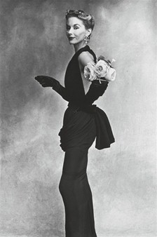 IRVING PENN (B. 1917)<br />
Woman with Roses on her Arm (Lisa Fonssagrives-Penn), 1950<br />
platinum-palladium print, flush-mounted on aluminum, printed 1979<br />
signed, titled, dated, numbered "10/40" in pencil, Conde-Nast copyright credit<br /> reproduction limitation and edition stamps (on the reverse of the flush-mount)<br />
55.2 x 36.8cm<br />
<b>$170,500</b>