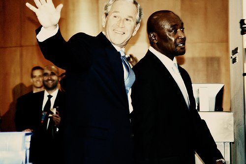 Прибытие американского президента Джорджа Буша на открытие Генеральной Ассамблеи ООН. Среда, 24 сентября, 2008