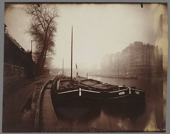 The Pont Neuf<br>
Eugene Atget <br>
French, Paris, 1923 <br>
Gelatin silver print<br>
7 1/16 x 9 in.