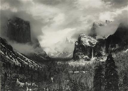 Ansel Adams. Clearing Winter Storm, Yosemite National Park