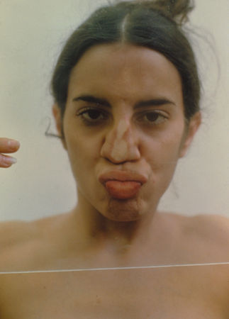 Untitled (Glass on Body Imprints), 1972/1997 Color photograph (from a series of 6) © Estate Ana Mendieta / SAMMLUNG VERBUND, Vienna