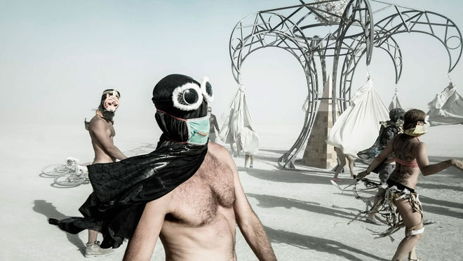 Эрик Буве. Фестиваль Burning Man, ежегодно происходящий в штате Невада в пустыне Блэк Рок, август 2012 г.