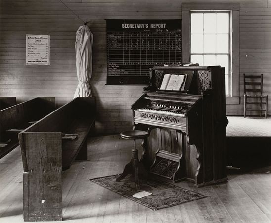 Church Organ and Pews, Alabama. 1936. The Museum of Modern Art