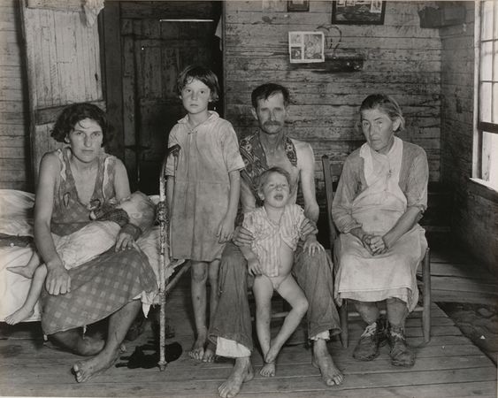 Sharecropper’s Family, Hale County, Alabama. March 1936. The Museum of Modern Art