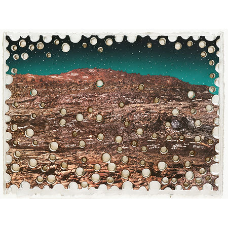 Ashley Bickerton Graffiti Mountain No.5, 2006 Lithography with hand painting and relief print mounted on cast paper 83,5 x 114 x 4 cm 33 x 45 x 1 1/2 inches. Artwork Of Stpi - Singapore Tyler Print Institute