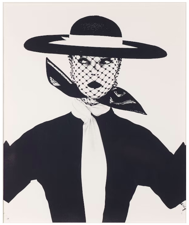 Ирвинг Пенн, «Чёрно-белая обложка (Джин Патчетт)», 1950