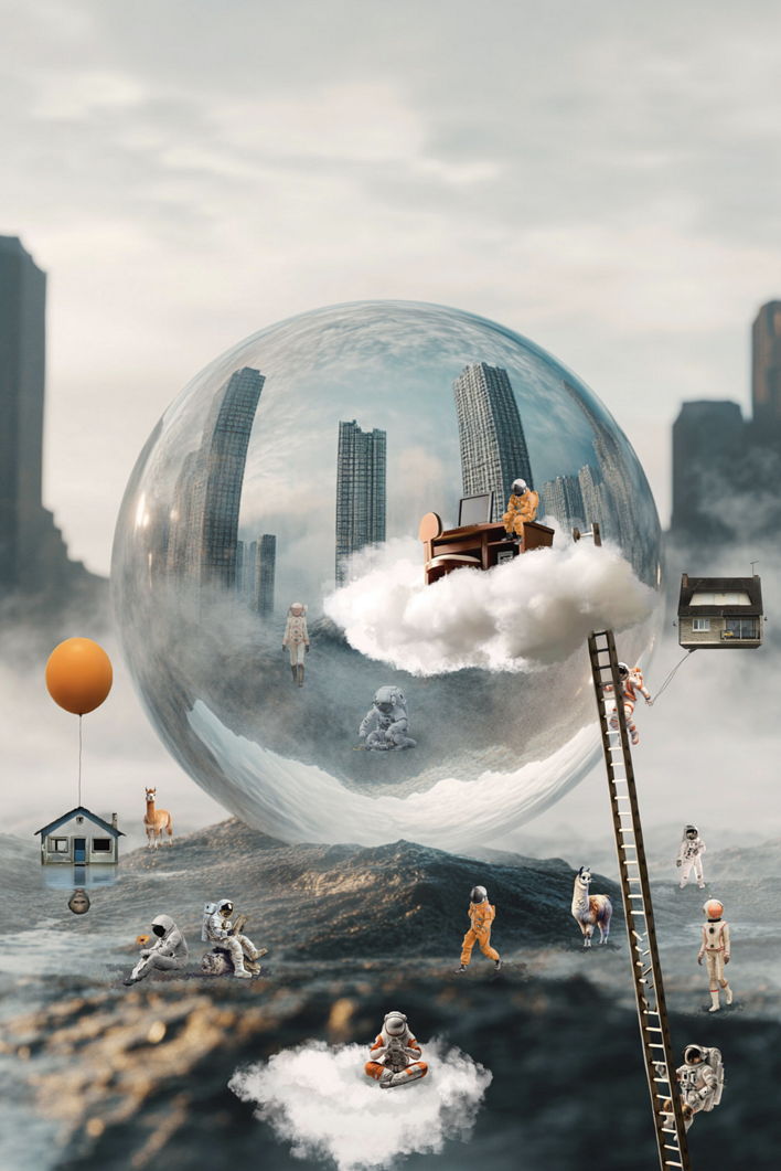 Победитель Народного голосования в номинации Digital Art – Архитектура, «Мир сам себя не создаст», © Халезова Ирина