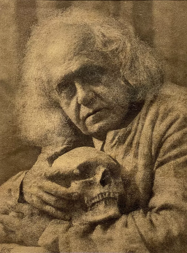 Николай Свищев-Паола. Портрет актёра Дмитрия Гарина-Виндинга. 1900–1925. Бромойль с переносом, 32,6×24,5 см