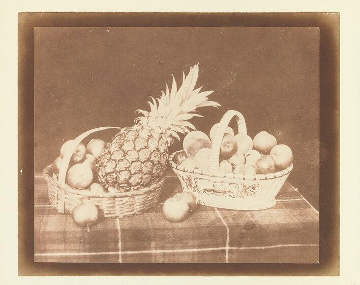 Уильям Генри Фокс Тальбот. Натюрморт с фруктами. 1844. Великобритания