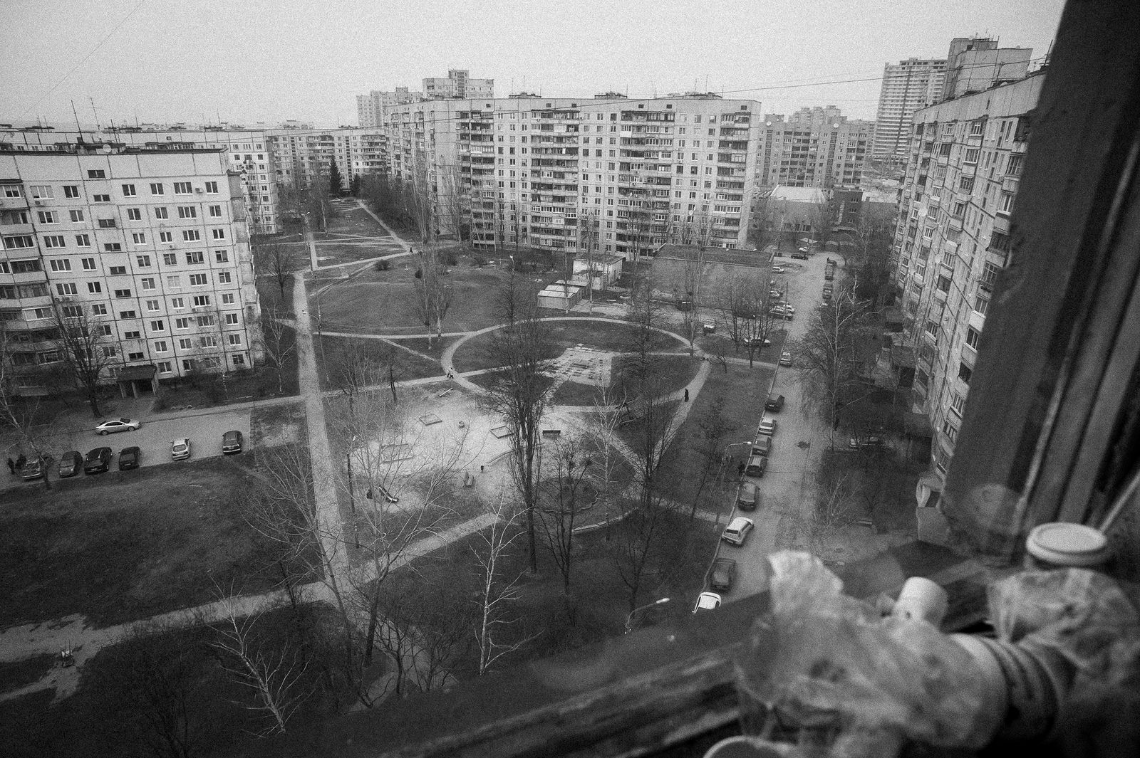 Arik Shraga. Eastern Ukraine. Kharkov. A view from a window